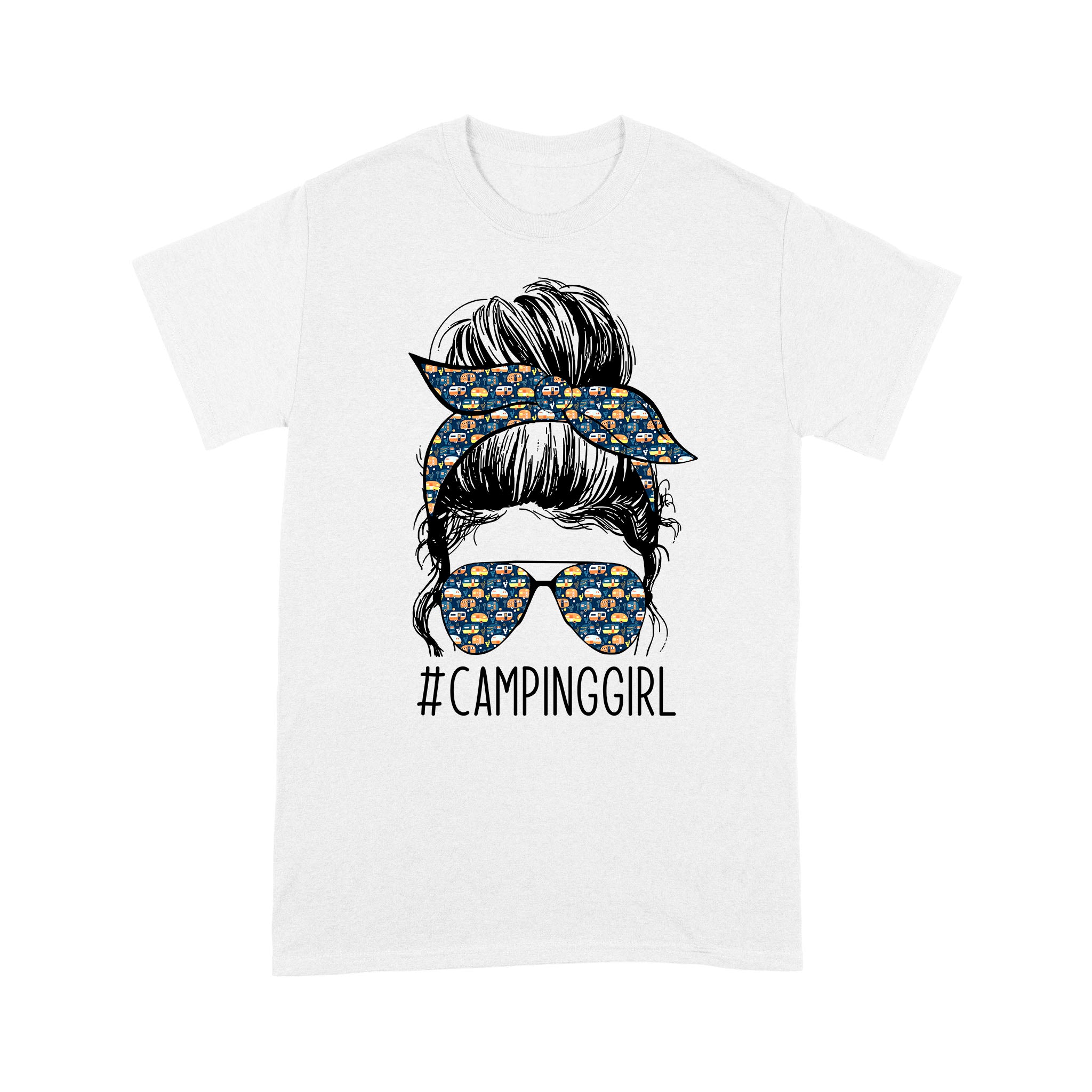 Camping Girl T-Shirt Gift For Girl Love Camping Chipteeamz – TNN451 D02