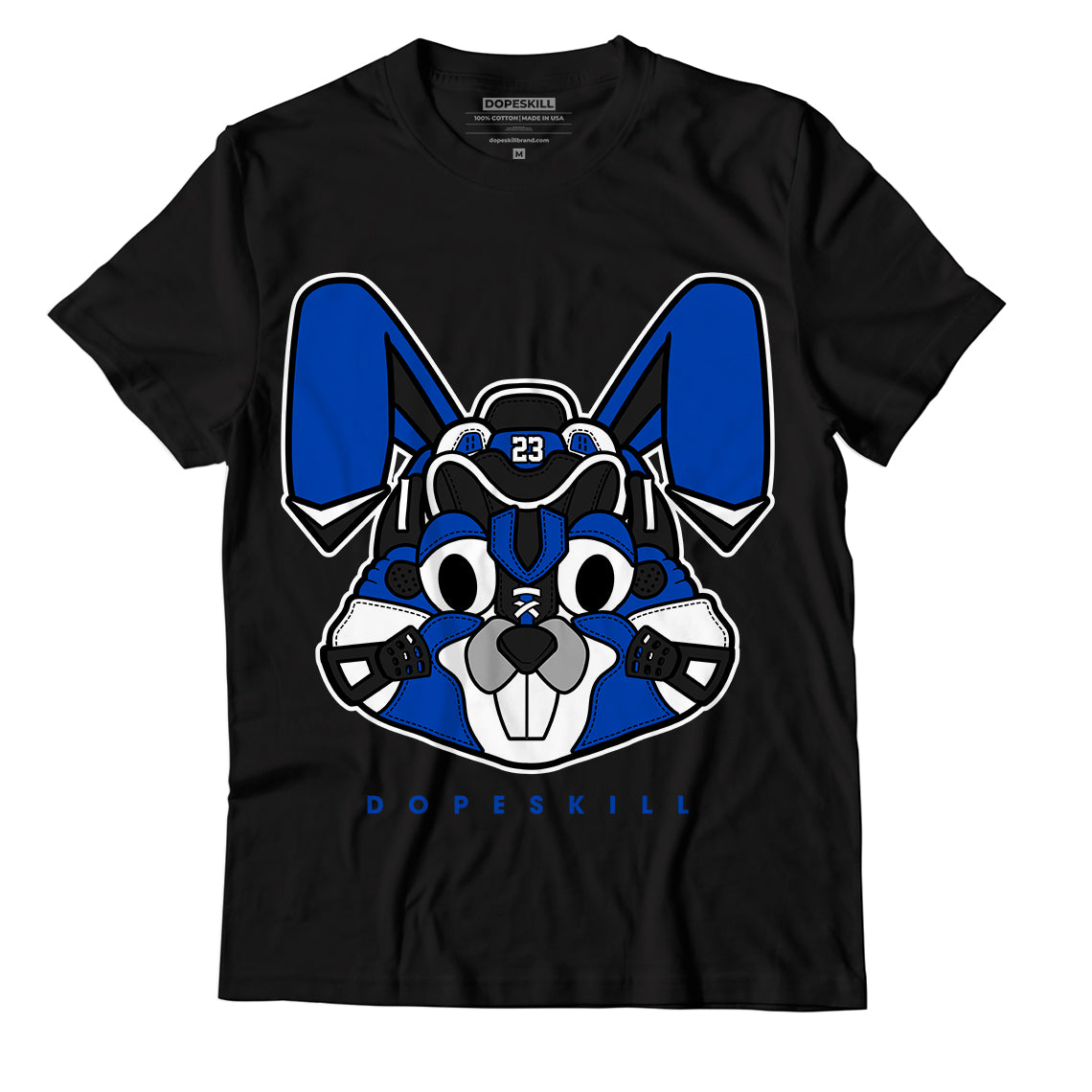 Jordan 5 Racer Blue Dopeskill T-Shirt Sneaker Rabbit Graphic