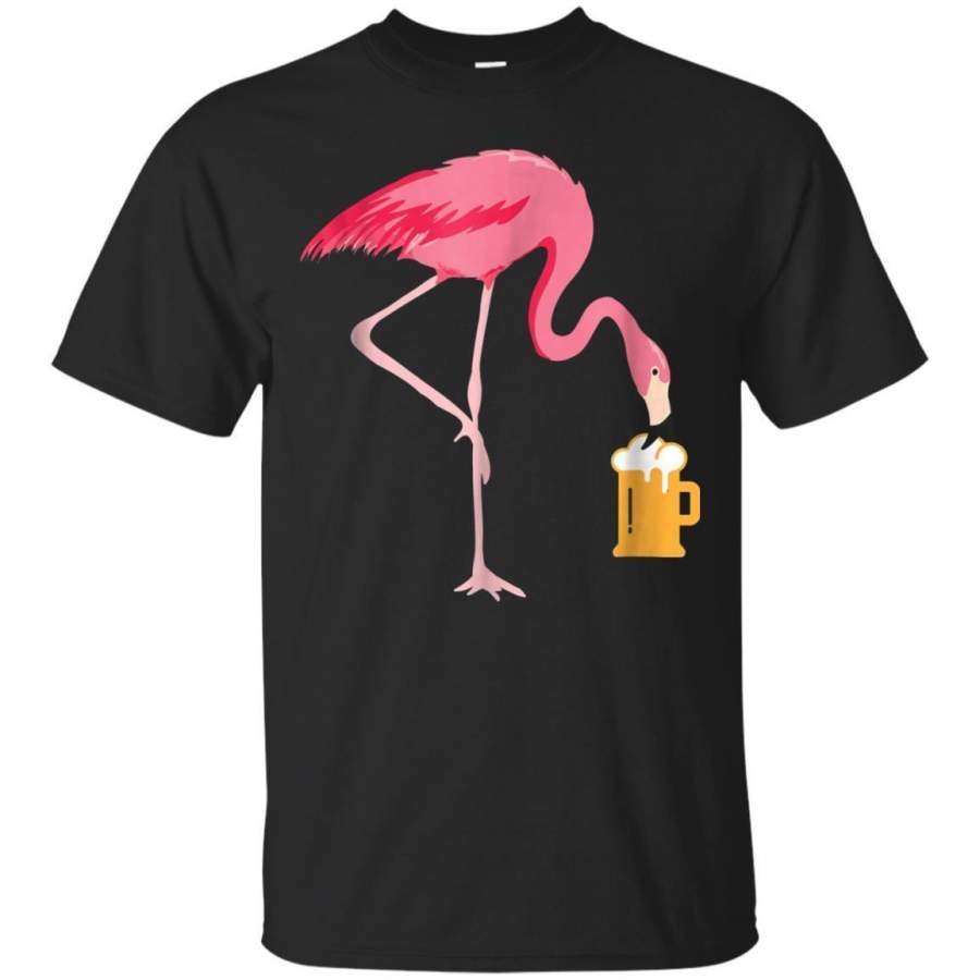 AGR Funny Beer Lovers Flamingo Party Tshirt Women Men Jaq T-shirt