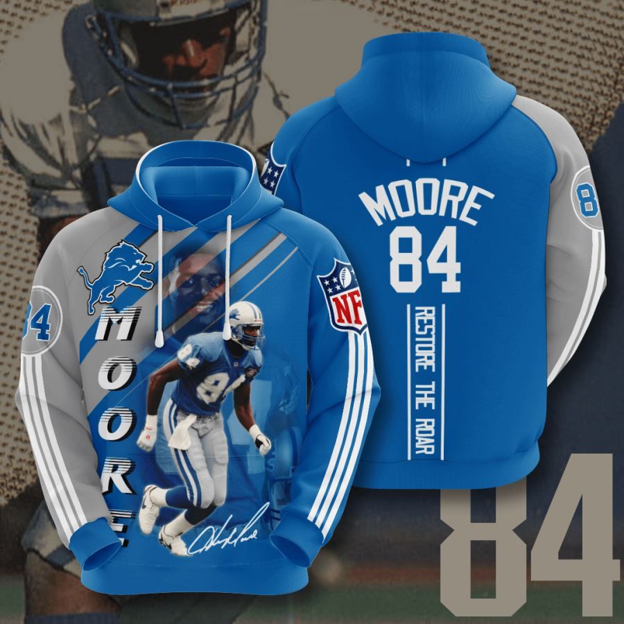 Detroit Lions No588 Custom Hoodie 3D