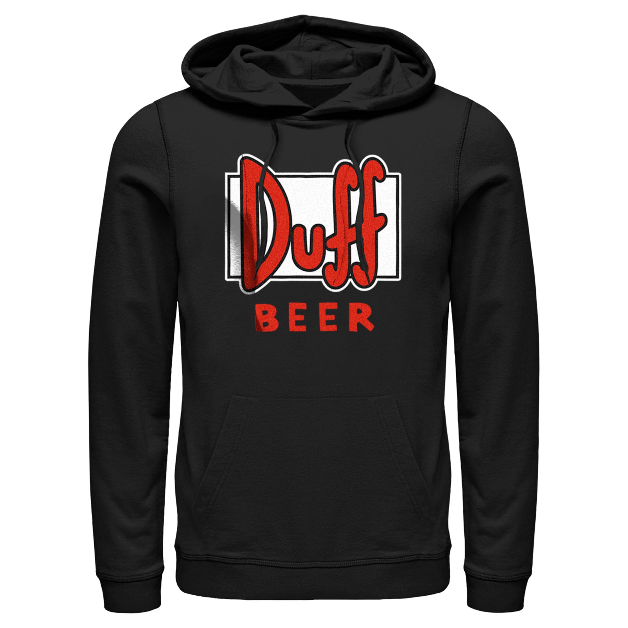 Men’S The Simpsons Duff Beer Logo Pull Over Hoodie