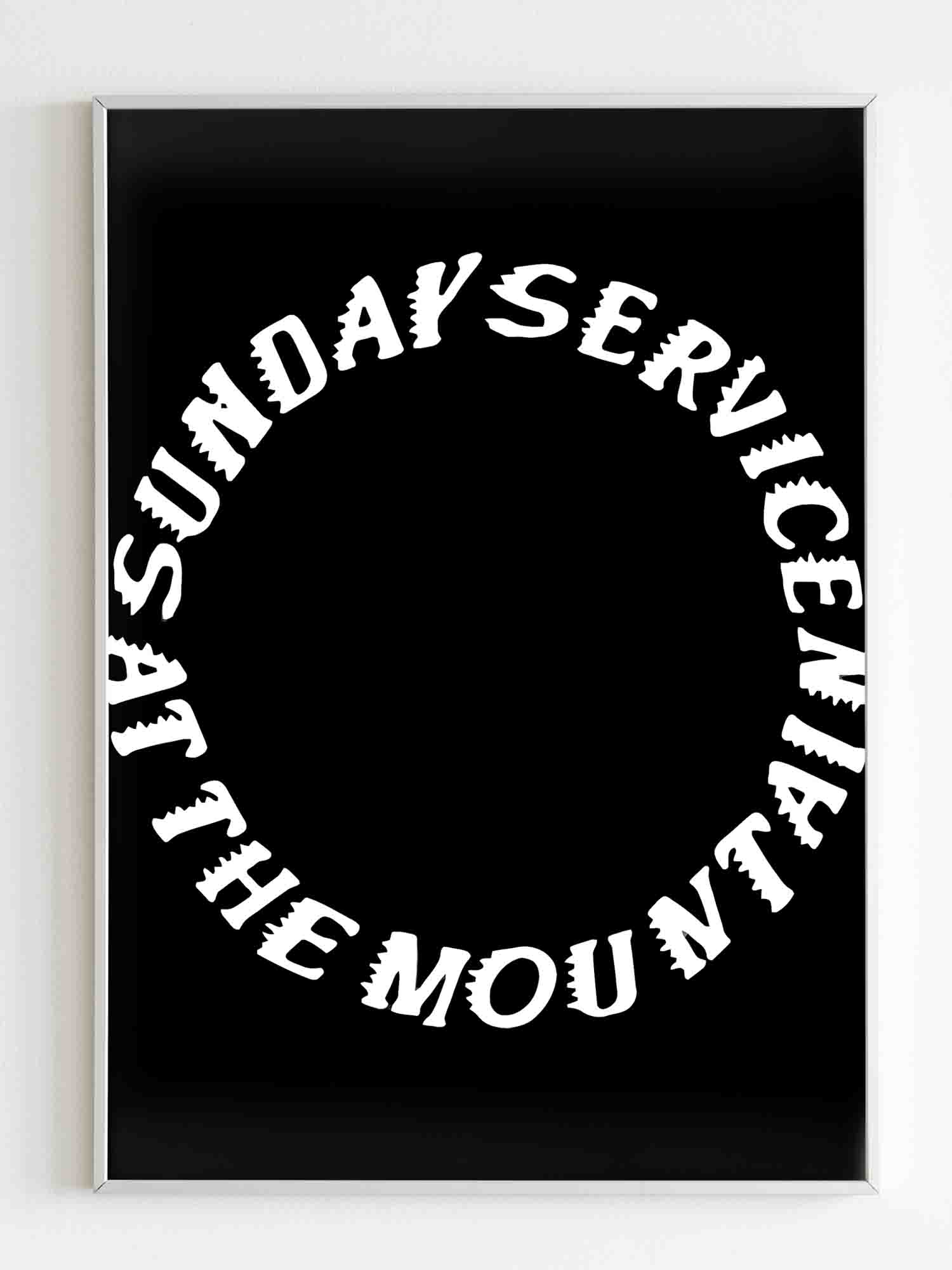 Sunday Service At The Mountain Kanye West Coachella Poster