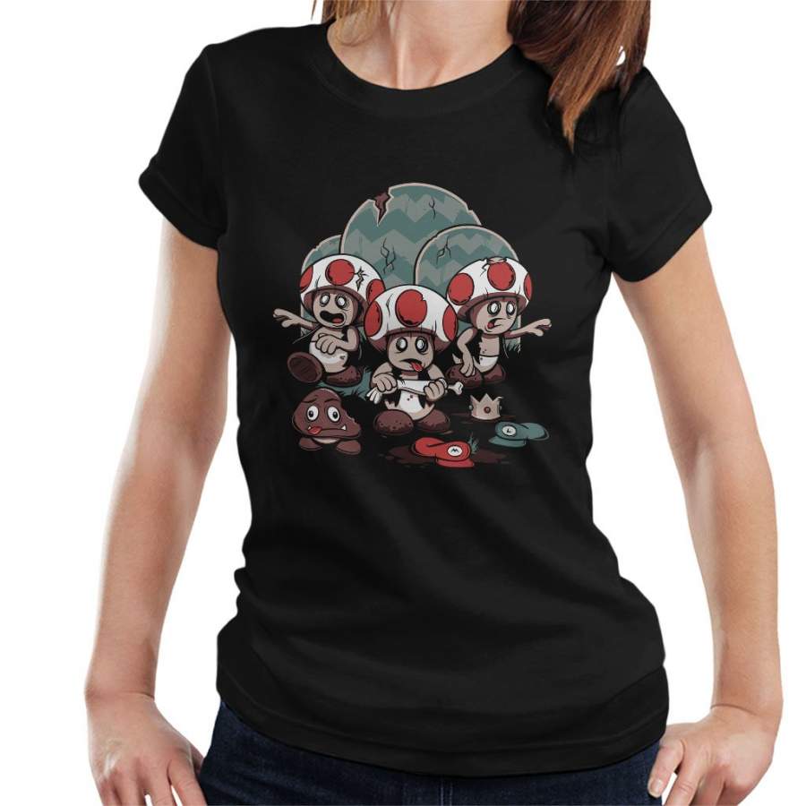 Super Mario Zombie Mushrooms Women’s T-Shirt