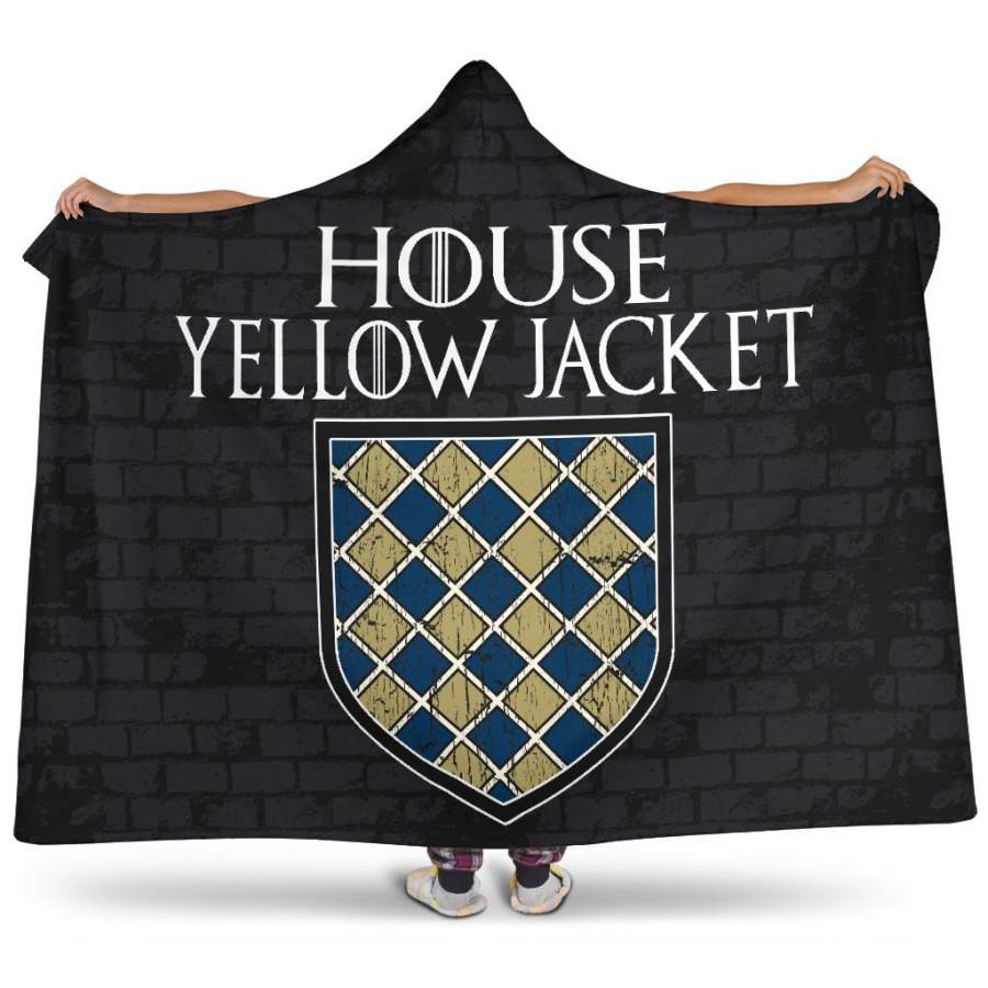 Georgia Tech Fans Unofficial House Yellowjacket Hoodie Blanket Snuggie