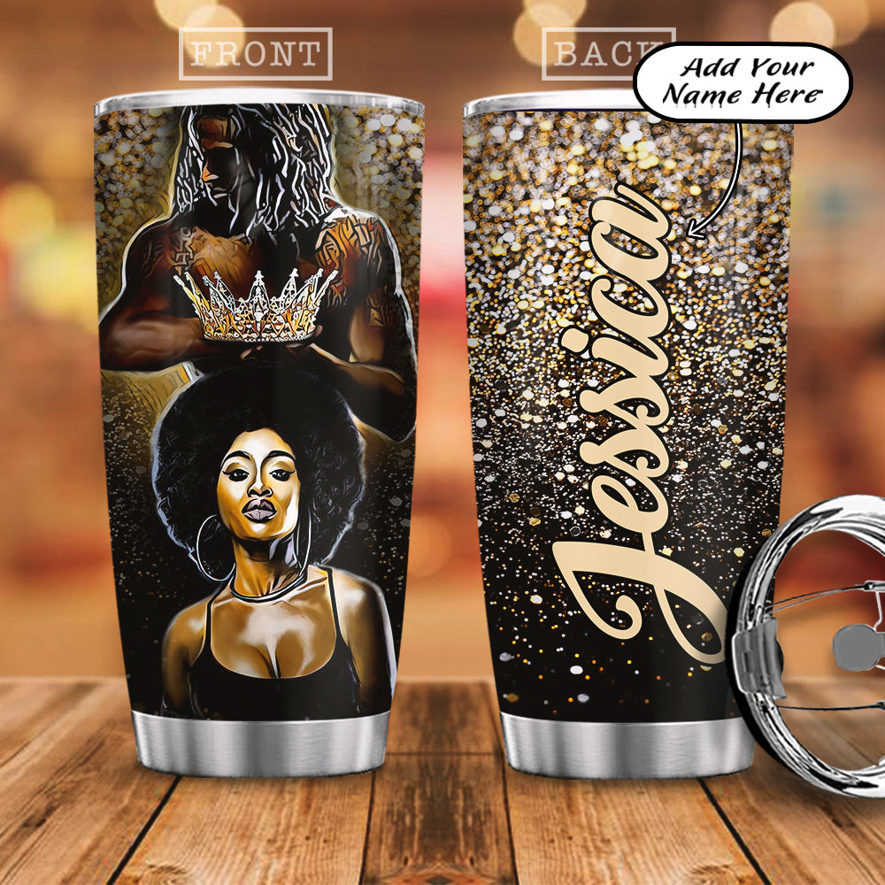 Personalized Black Queen Acaa0406004Z Stainless Steel Tumbler