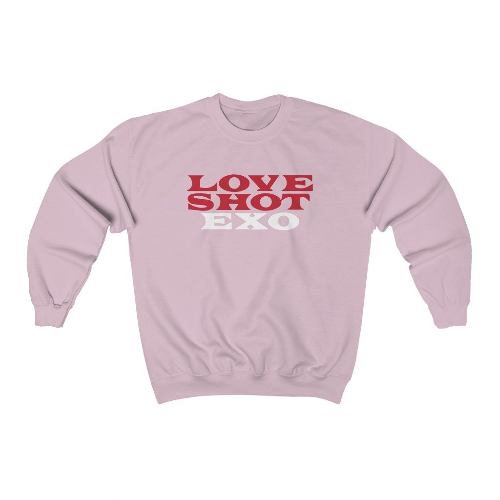 Exo Love Shot Sweatshirt – Exo Sweatshirt – Kpop Crewneck Women Sweatshirt