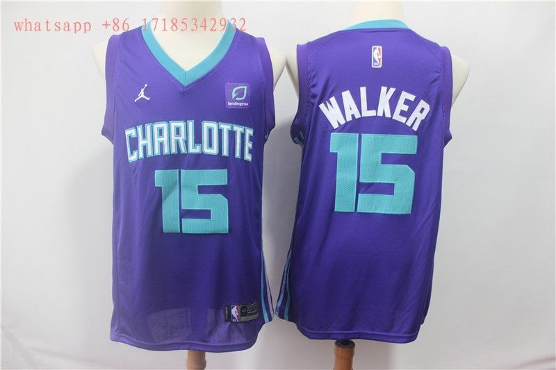 Charlotte Hornets Kemba Walker #15 2020 NBA New Arrival Blue Jersey