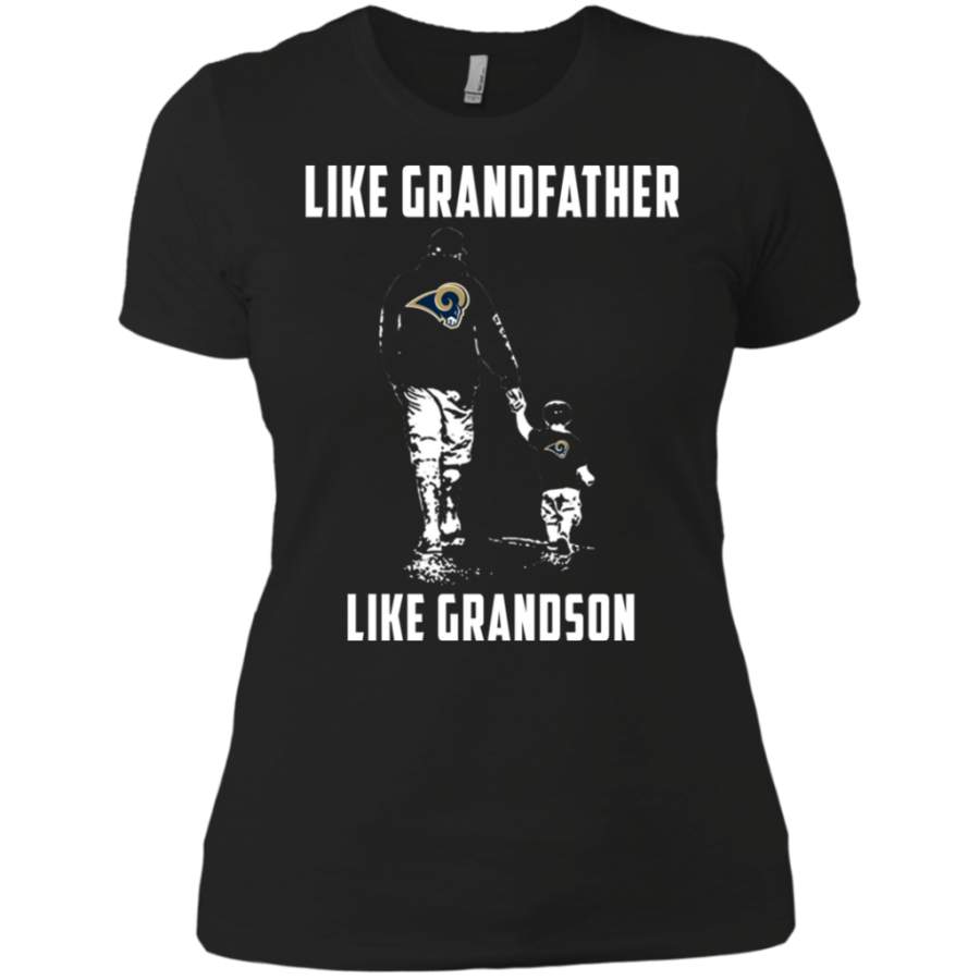 Greate Los Angeles Rams Like GrandFather Like GrandSon t shirt Ladies’ Boyfriend shirt