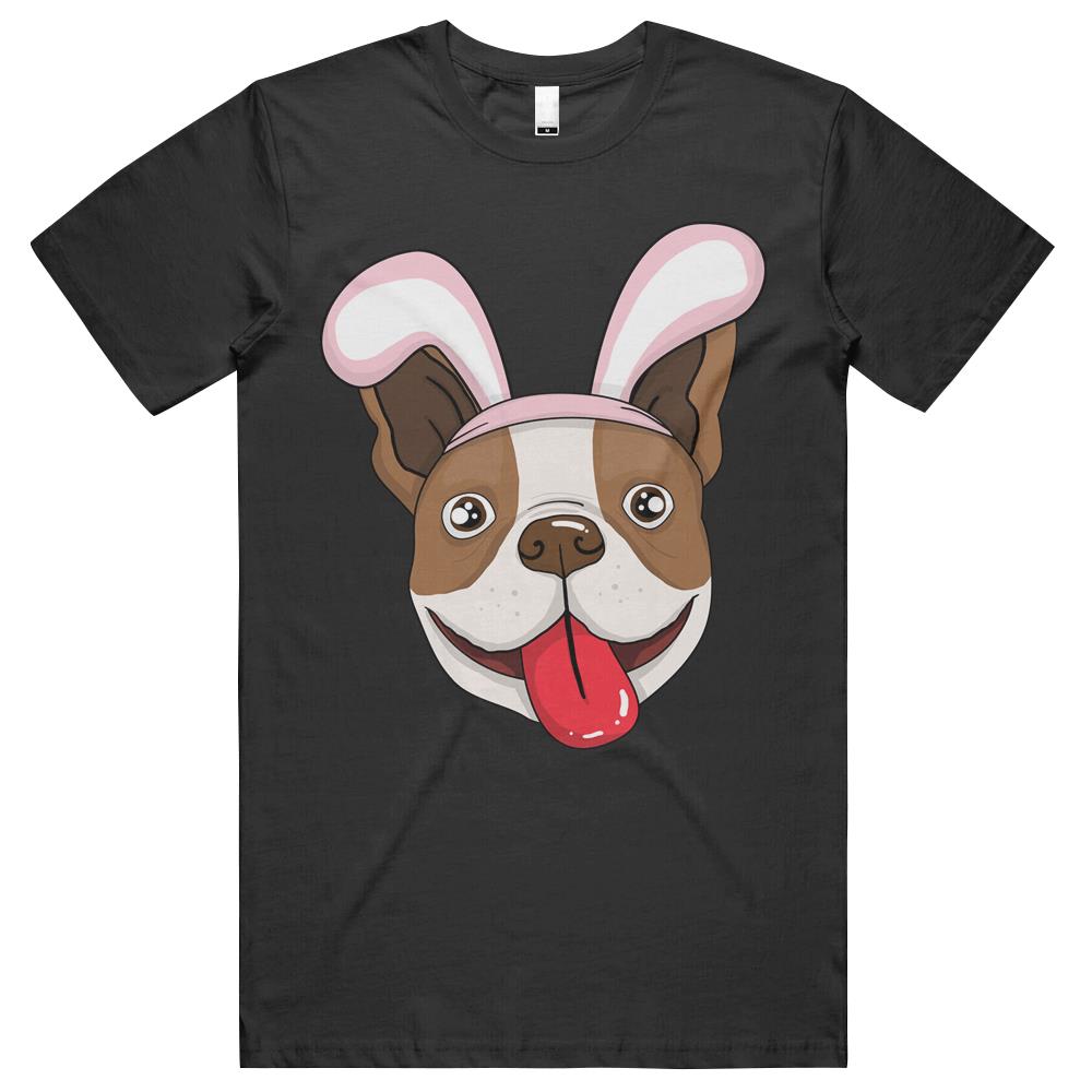 Cute Easter Bulldog Dog Bunny Ears Rabbit T Shirts