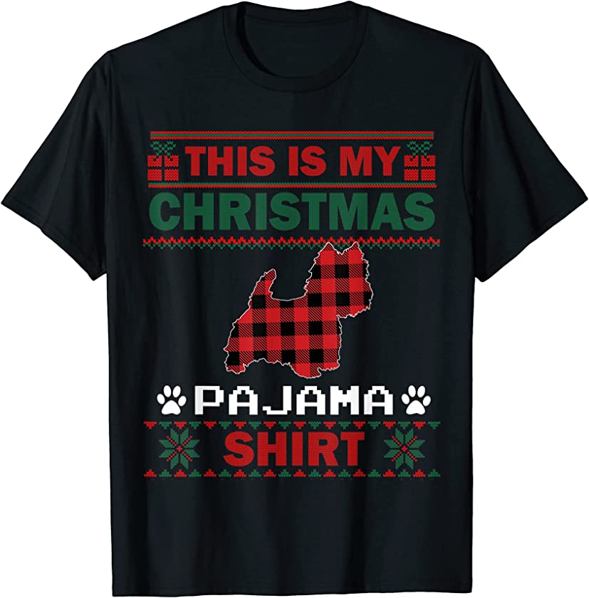 Westie Dog Lovers Christmas Pajama Ugly Christmas Sweater T-Shirt