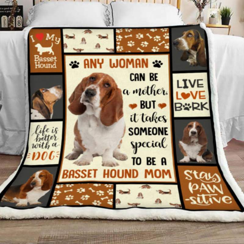 Basset Hound Dog Sherpa Blanket FB0101 67O51