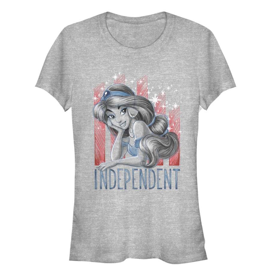 Aladdin Junior’s Fourth of July Jasmine Stripes  T Shirt