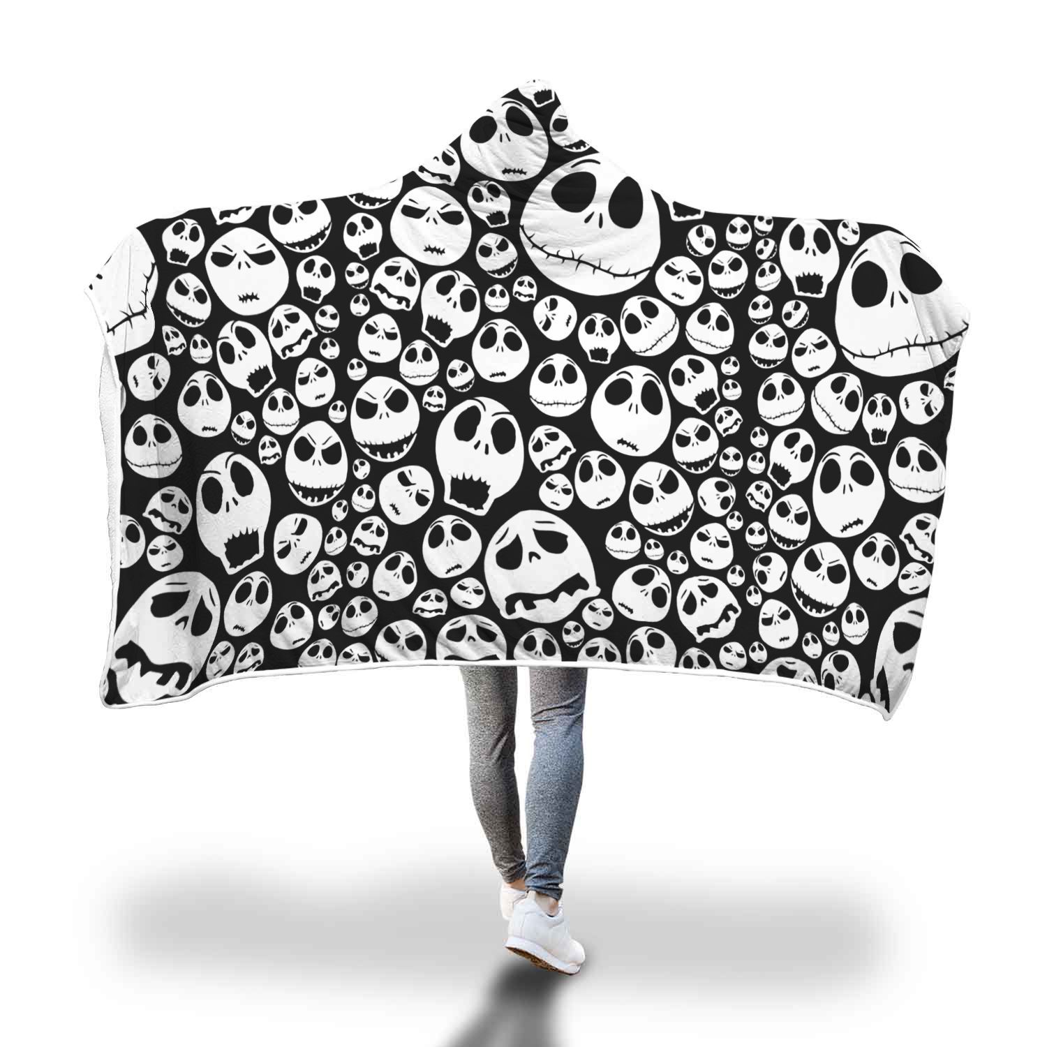 Jack Skellington Hooded Blanket