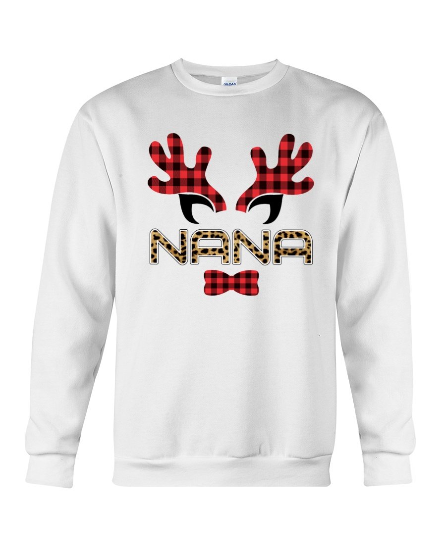 Reindeer And Leopard Christmas Gift Crew Neck Sweatshirt