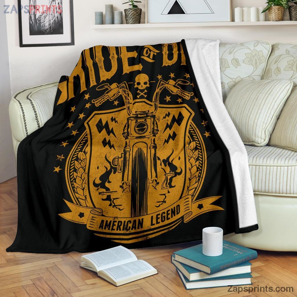 Gift For Racing Lover – Ride Or Die American Legend Blanket – Gift For Friends