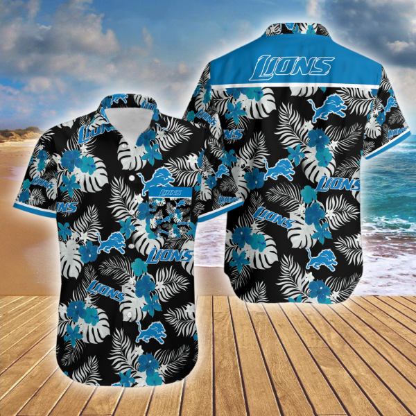 Hawaiian Shirt Island Detroit Lions Summer Button Up Ha75976