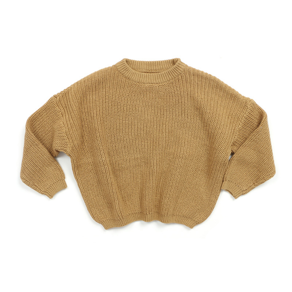 Baby Girls Long Sleeve Sweater Autumn Winter Toddler Kids Boys Solid Color Warm Sweatshirt Tops Cable Knit Pullover alx