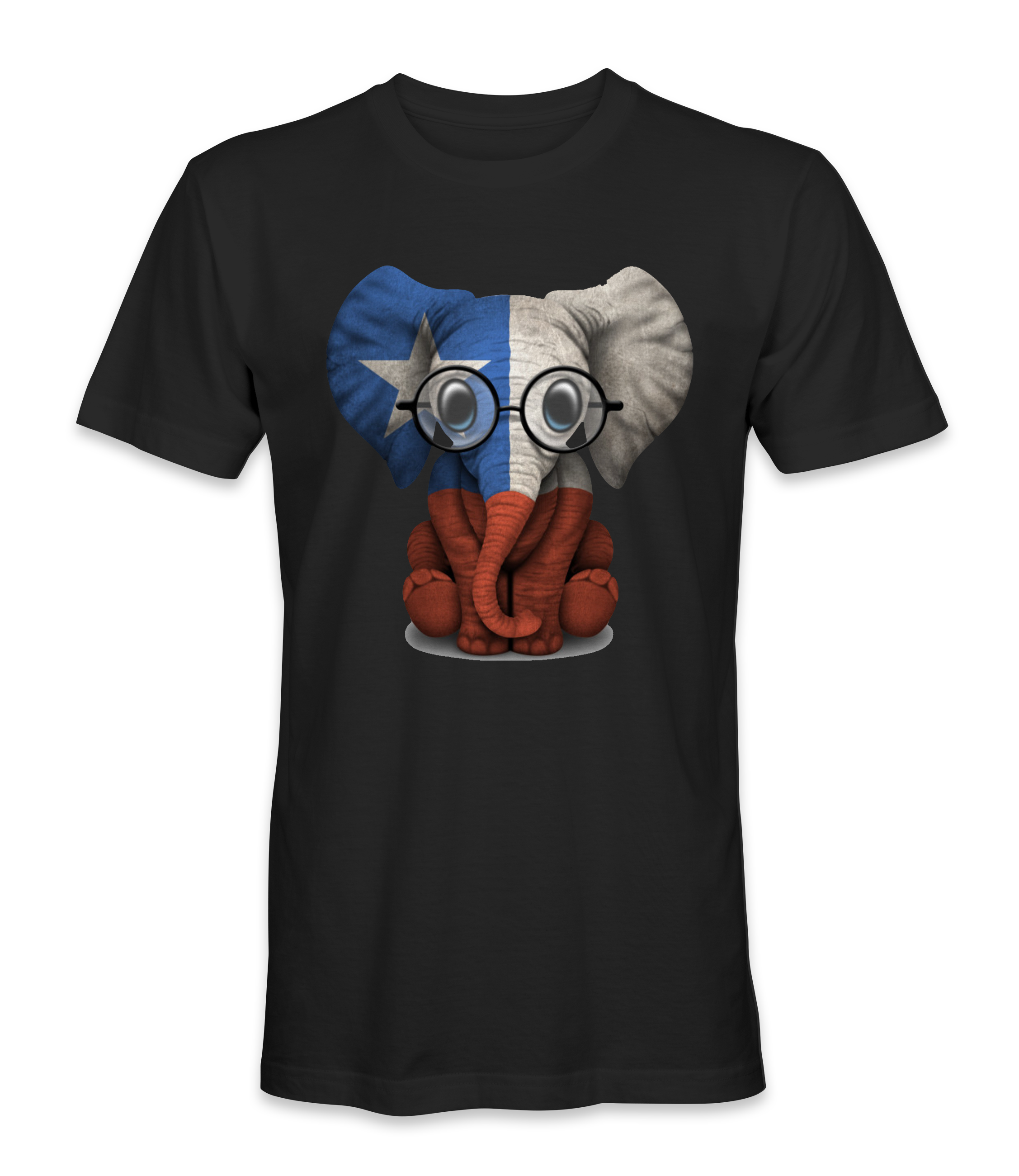 Chile Country Flag On An Elephant T-Shirt