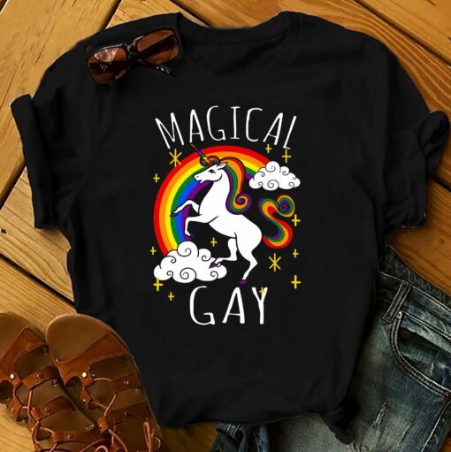 Lgbt Pride Magical Gay 2D T-Shirt For Lgbt Community, Queer Lgbt, Gift For Lgbt Proud Month