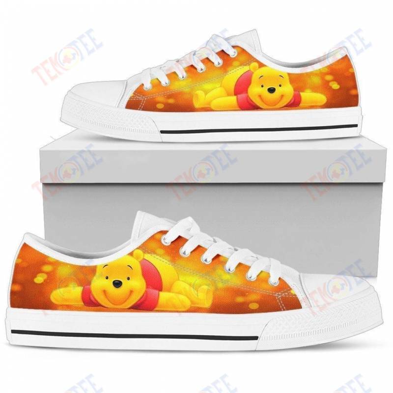 Mens Womens Pooh Low Top Shoes Custom Print Footwear Converse Sneakers TMT180