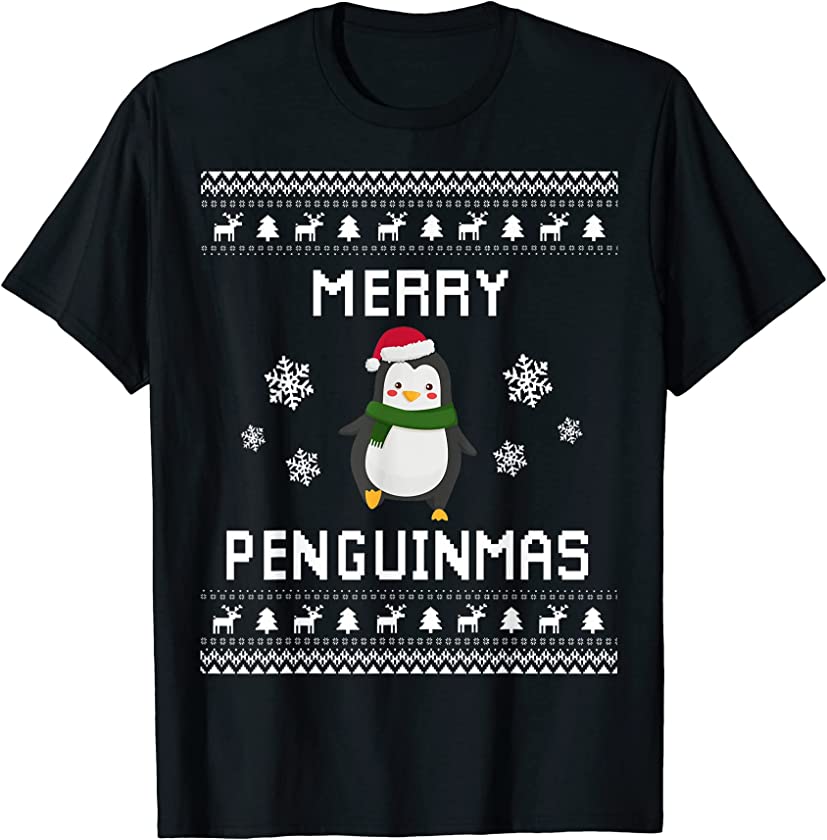 Penguin Lover Ugly Christmas Sweater for Holidays T-Shirt