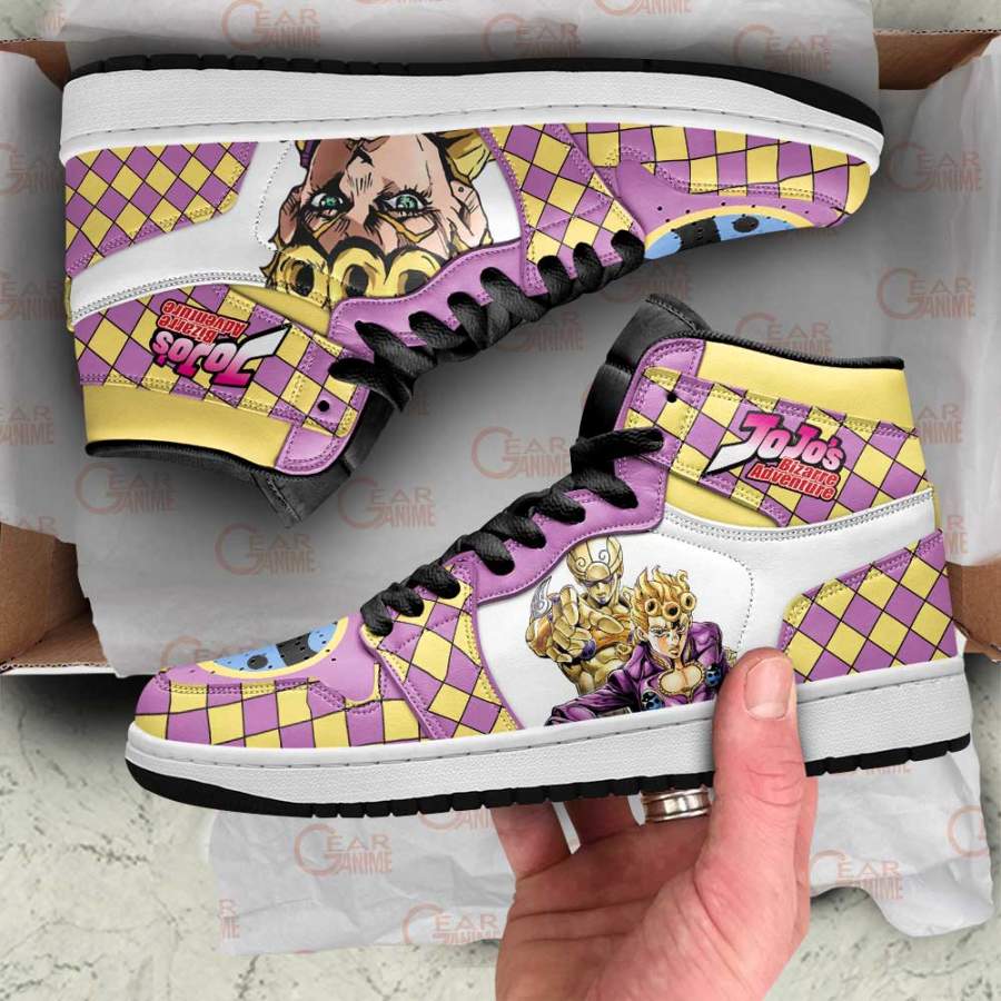 JoJo’s Bizarre Adventure Jordan Sneakers Giorno Giovanna Anime Shoes