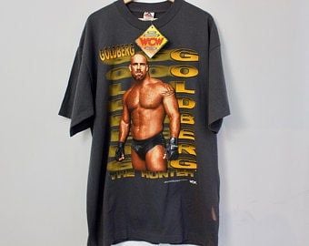 Vintage Unisex Deadstock 1999 Wcw Goldberg T-shirt 9207