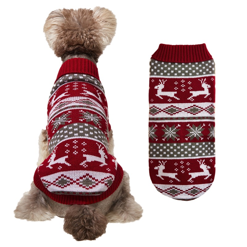 Winter Dog Clothes Cat Dog Sweater Pullover for Small Dogs Chihuahua Yorkies Puppy Jacket Pet Clothing alx