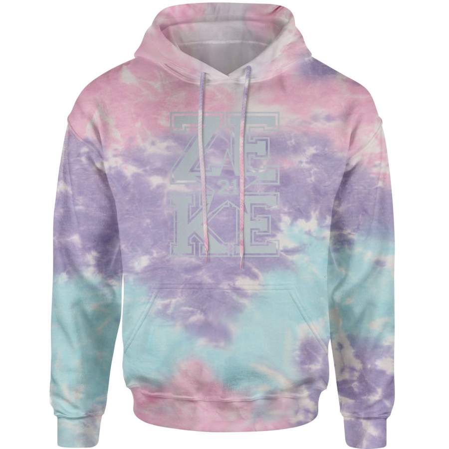 Zeke 21 Feed Zeke  Tie-Dye Adult Hoodie Sweatshirt