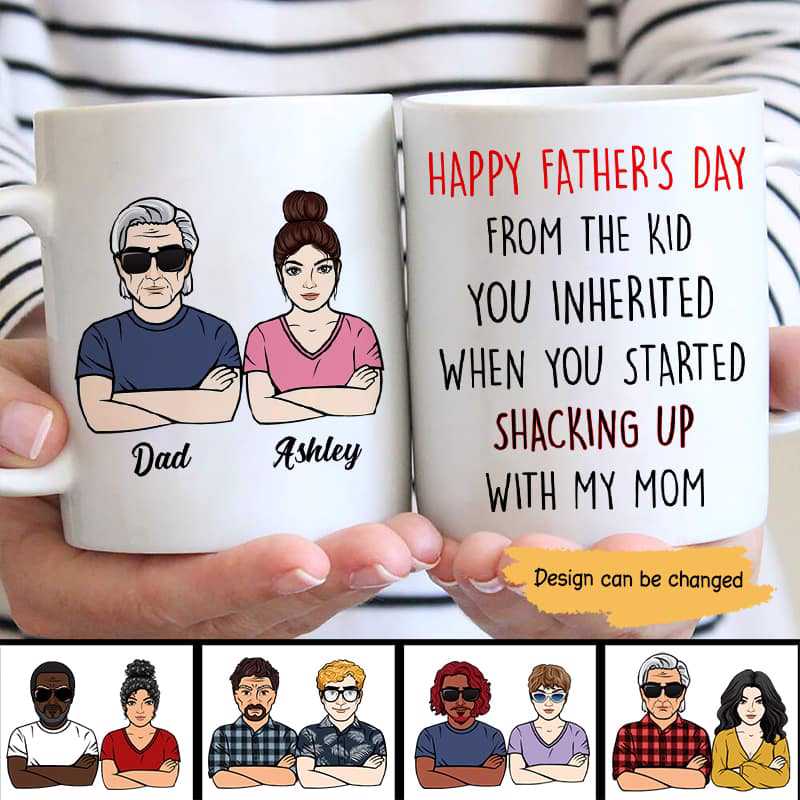 Happy Father‘S Day Step Dad Funny Personalized Mug