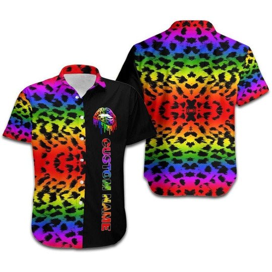 Aloha Rainbow Cheetah Lgbt Hawaiian Shirt