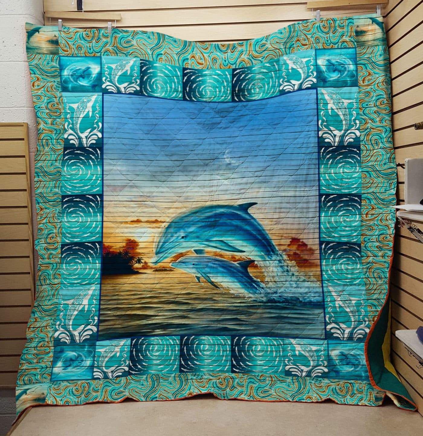 Lalasea Dolphin 2502050 3D Customized Quilt Blanket Esr783