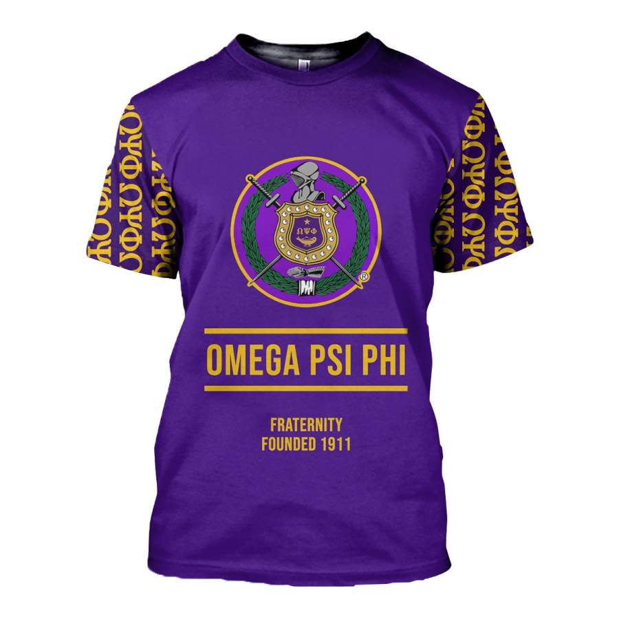 3D ALL OVER HOODIE OMEGA PSI PHI 17720192