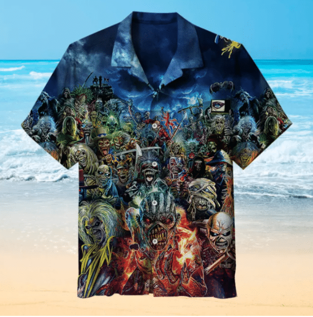 Iron Maiden 1 For Man And Woman Print Short Sleeve Hawaii Shirt Ha61649