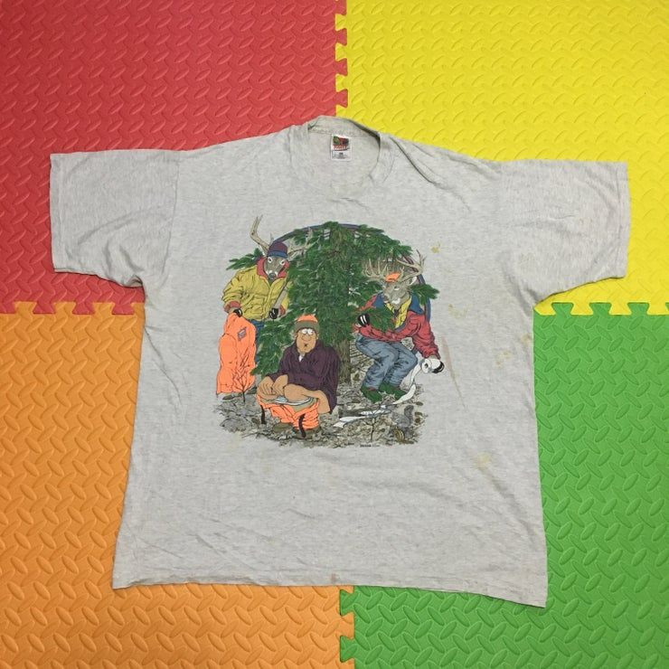 Vintage 90S Funny Hunter Shirt