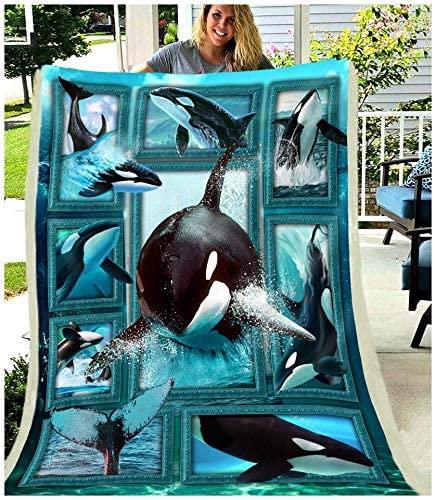 Blanket Cute Orca Blanket Gifts With