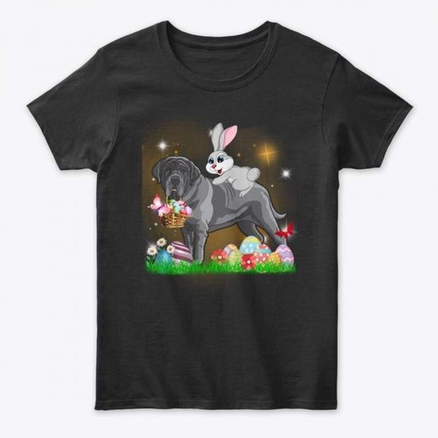 Neapolitan Mastiff Dog Bunny Easter Day Gildan Women’s Tee T-Shirt