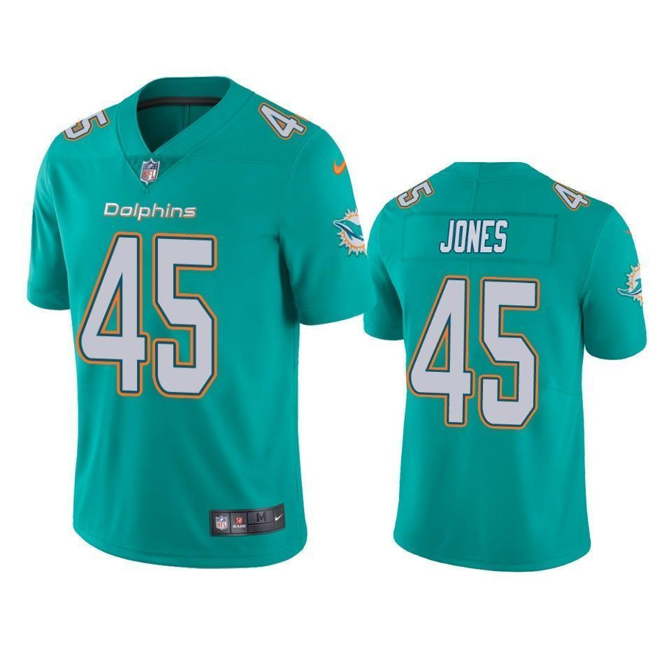 Miami Dolphins Brandon Jones Aqua Vapor Untouchable Limited 3D Jersey