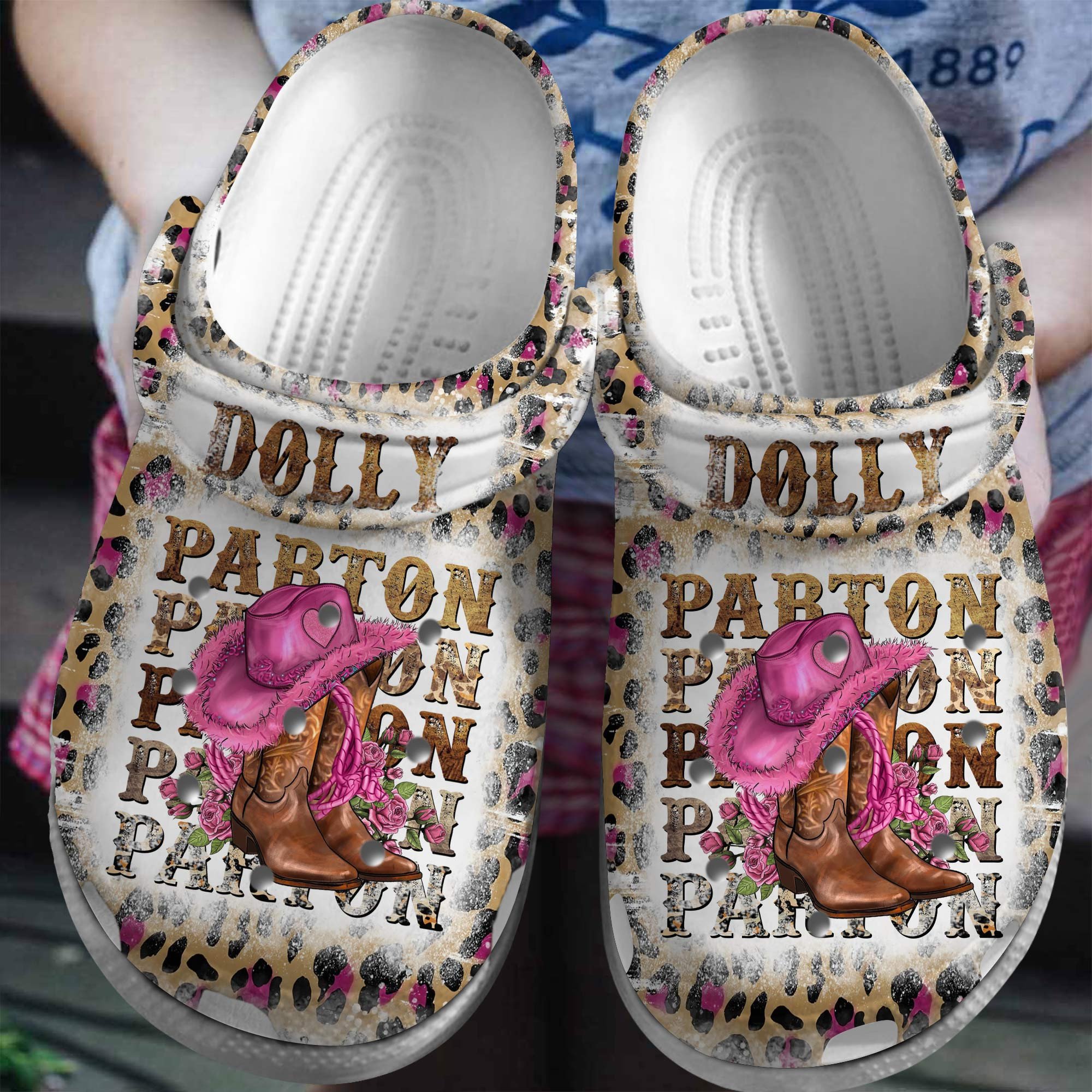 Dolly Parton Music Crocs Crocband Clogs Shoes Comfortable For Men Women and Kids 6