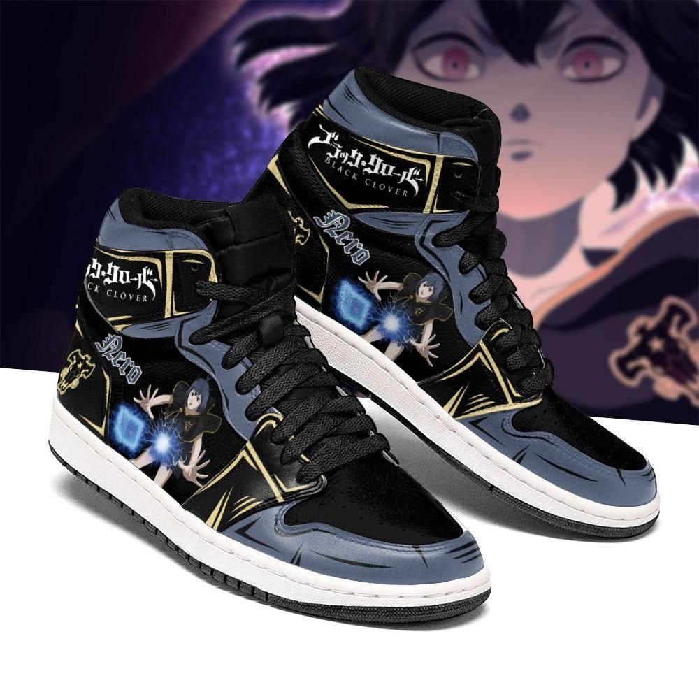 Black Bull Nero Secre Swallowtail Sneakers Black Clover Anime Shoes Jordan Sneaker