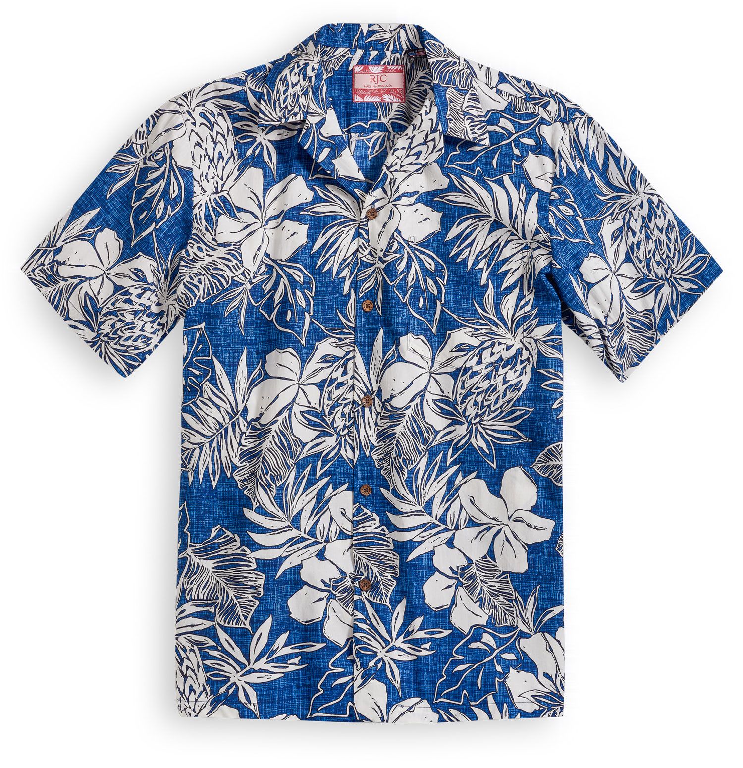 Plantation Garden Blue White Amazing Design Hawaii Shirt Ha38289