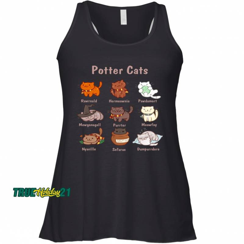 Potter Cats Kitten Funny Harry Pawter Cute Gift Women’s Tank Top