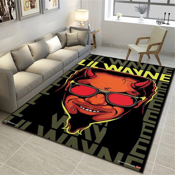 Lil Wayne Devil Area Rug, Living Room Bedroom Carpet