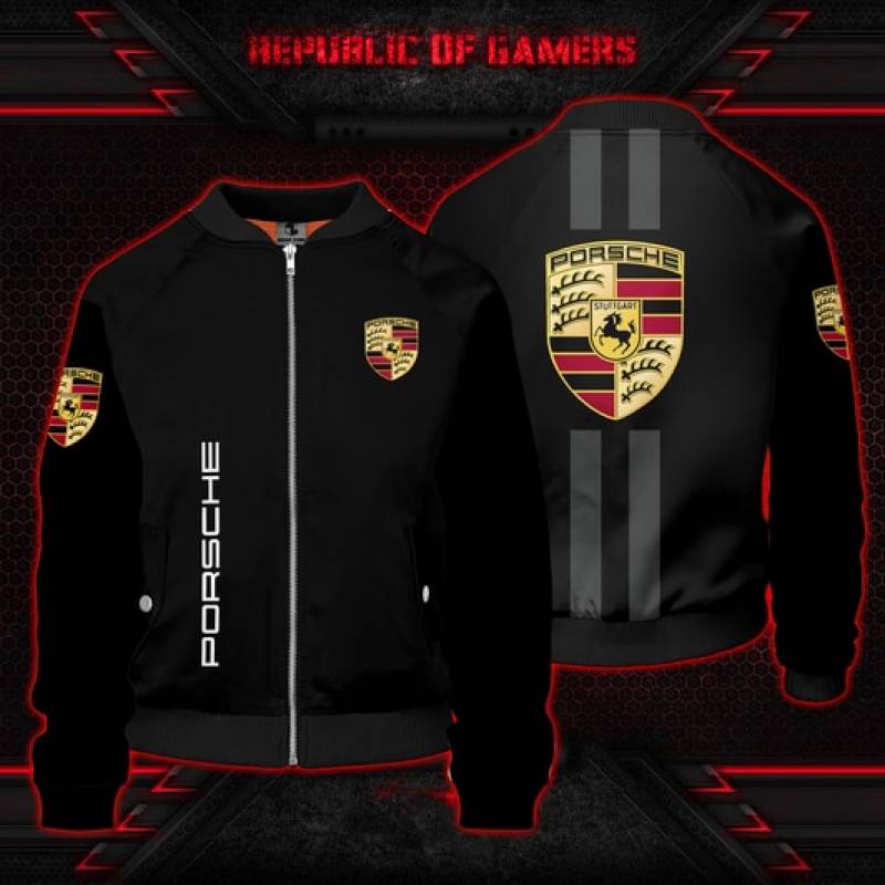 Car Porsche All Over Print  3D Bomber Jacket