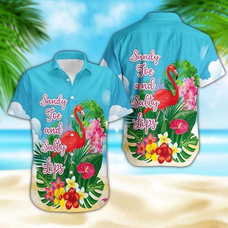 Cover Your Body With Amazing Hawaii Aloha Shirts Flamingo Sandy Joe And Salty Lips Ha111813