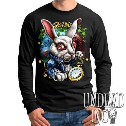 Alice In Wonderland White Rabbit – Mens Long Sleeve Tee