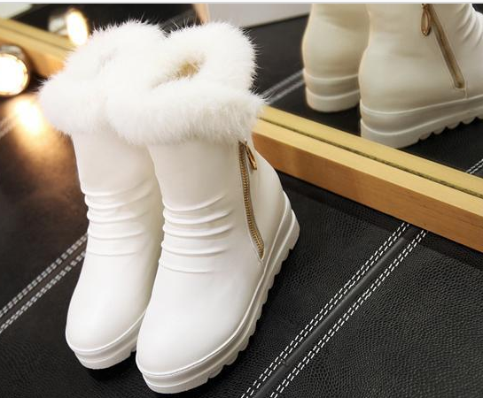 Rabbit Fur Snow Boots Women Shoes Fall|Winter 7796