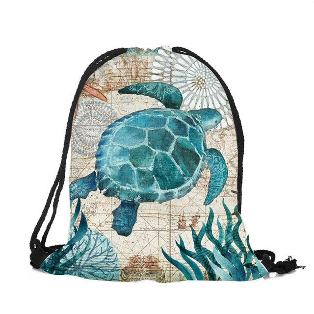 3D Printed Sea Turtles Travel Bags