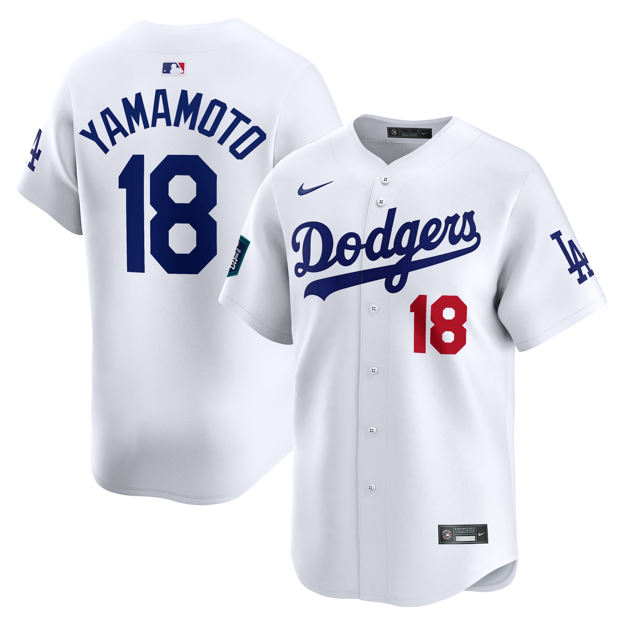 Yoshinobu Yamamoto Los Angeles Dodgers 2024 MLB World Tour Seoul Series Home Limited Player Jersey – White