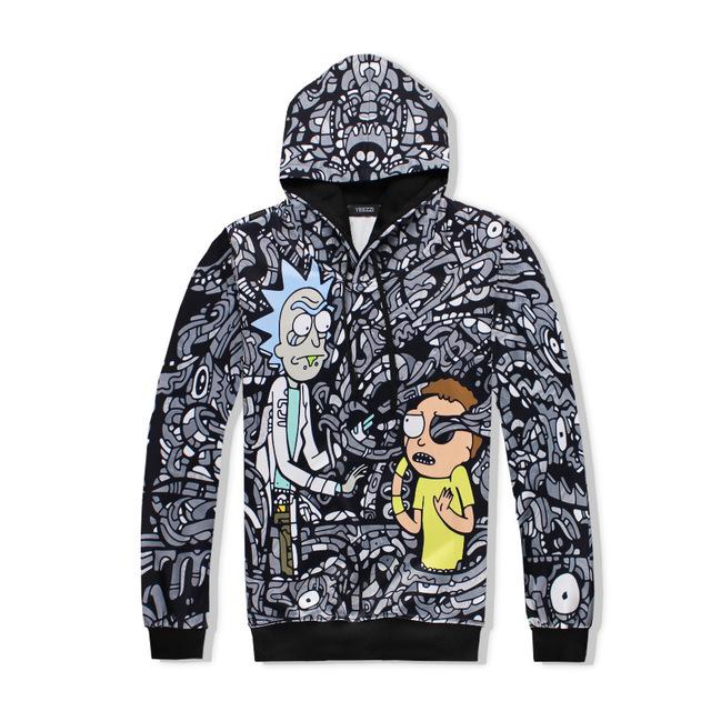 Rick And Morty 3D Print Hoodie – Peterdresser Shop